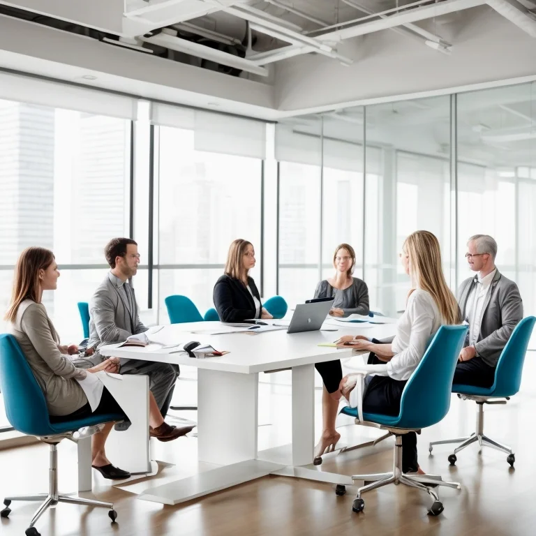 Founder engaged in mindful leadership training session