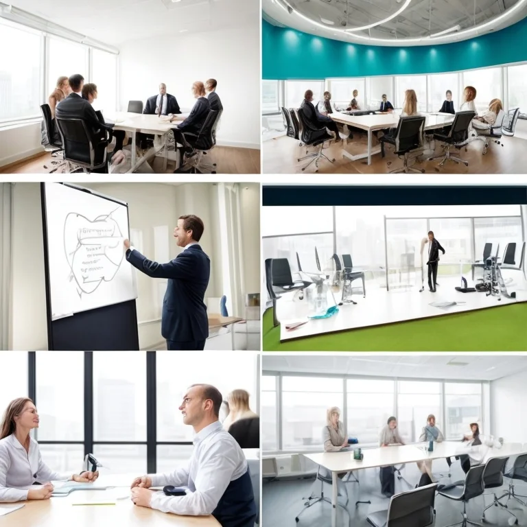 Calm meditation space for leadership development